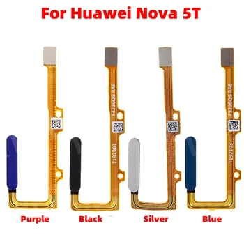 За Huawei Nova 5T/Honor 20 Скенер на Пръстови отпечатъци Сензор Бутона на Захранването Гъвкав Кабел, резервни Части За Ремонт на Смартфони