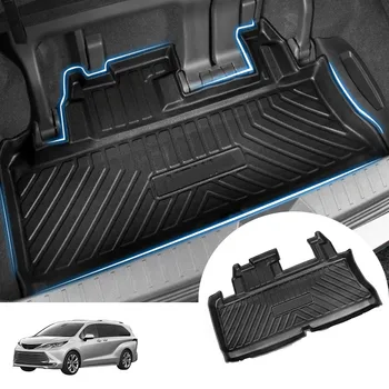 За Toyota Sienna 2022 TPE Автомобилен Товарен Подложка Авто Подложка За Багажника Черно 3D Водоустойчив Авто Подложка За Багажника Защитно Одеяло