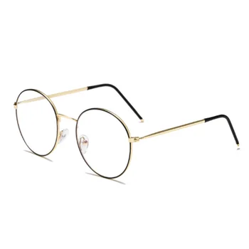 Анти-Син Светофильтр Очила Модерен Дамски Мъжки Компютърни Очила Ретро Метални, Прозрачни Очила с UV400