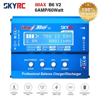 Оригинален SKYRC IMAX B6 V2 6A 60 W Баланс Зарядно Устройство Разрядник за DJI Mavic/Inspire Батерия