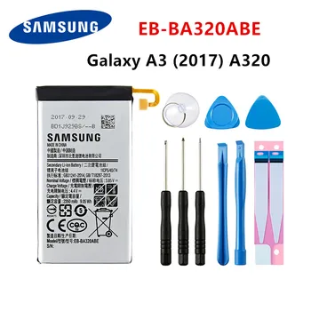Оригинална батерия SAMSUNG EB-BA320ABE 2350 mah за Samsung Galaxy A3 (2017) A320 SM-A320F A320Y A320FL A320F/DS A320Y/DS + Инструменти