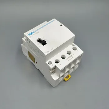 TOCT1 4 P 63A 220/230V 50/60 Hz Din-рейк Домакински Модулен контактор за променлив ток с Ръчно Включване Управление 4NO или 2NO 2NC или 4NC
