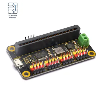Такса за разширяване на водача на 16-канален микро серво PWM за Microbit Micro: чип регулатор на напрежението 5VPCA9685, модул за изключване на I2C