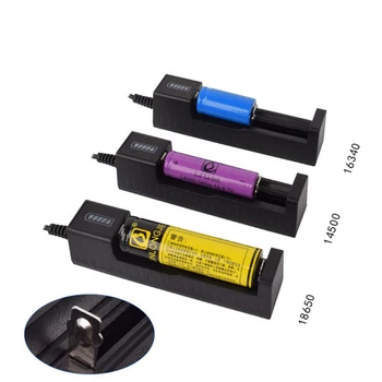 Универсален 1 Слот Батерия USB Зарядно Устройство, Адаптер Преобразувател Led Smart-за Зареждане на Акумулаторни Батерии Li-ion 18650 26650 14500