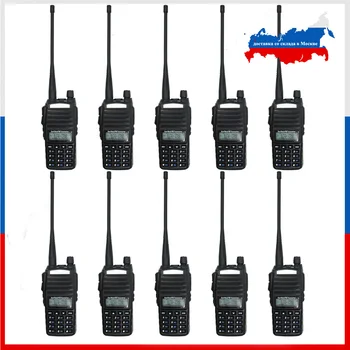 10 бр. Baofeng UV-82 5 W Преносима радиостанция VHF Двухдиапазонная 136-174 и 400-520 Mhz Baofeng UV82 Двустранно радио