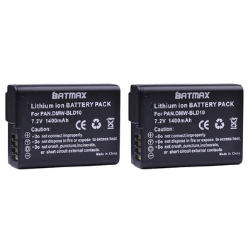 Batmax 2 бр 1400 ма DMW-BLD10 Батерия за Panasonic DMW BLD10E BLD10 BLD10PP, DMC GF2GK GF2 G3 GX1 DMC-GF2 Камери