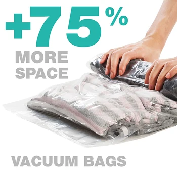 Новите Дрехи на Компресия Чанти За Съхранение на Ръчен Подвижен Облекла Пластмасови Вакуум Опаковки, Торбички Пътни Чанти, за да спестите Място за съхранение на Багаж