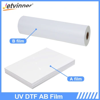 A3 UV DTF AB Филм Преносим UV Стикер DTF принтер за Директен печат върху фолио, на Пластмаса, Силикон Метал, Акрил, Стъкло, Кожа