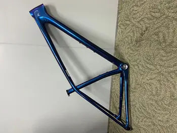 Изработена по поръчка боя мтб карбоновая велосипедна рамка ud блестящ цвят хамелеон hardtai велосипедна рамка за планински велосипед boost 148x12 мм bb68 Размери S, M, L