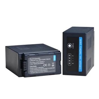 1бр 7800 mah CGR-D54 CGRD54S Батерия за Panasonic CGA-D54 AG-AC8PJ, AG-AC90A, AG-HPX250, HC-X1000, AG-HPX255 и led захранване