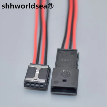 shhworldsea 4 Pin/Way 0,6 мм Аудио Модифициран Штекерный конектор с Клеммой За VW AUDI 8E0 971 832 8E0971832