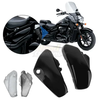 Мотоциклет ABS Пластмаса Страничен Капак на Отделението за батерията за Защита на Обтекател Черна За Suzuki C50 VL800 Volusia VL 800