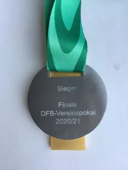 2021 Медал на шампионската DFB-Pokal Медал шампиони на първа Бундеслига Златна метална медал лига Копие за шампион