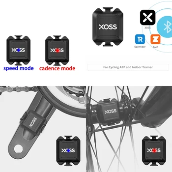Xoss X1 Сензор за Честотата на въртене на Педалите ANT + Bluetooth Скоростомер, който е Съвместим с Велосипеди Компютър Garmin IGPSPORT Bryton Zwift Openride