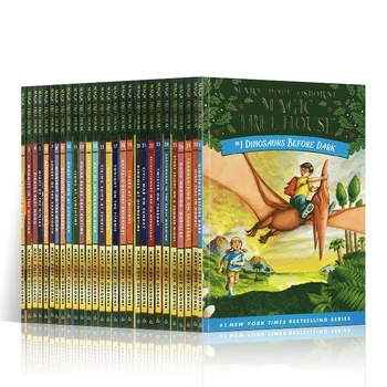 40 Книги/Комплект Вълшебна Къщичка на дърво 1-28 Английски Книги За Четене Детска Английска глава Мост Libros Детски Подаръци, Играчки За Четене