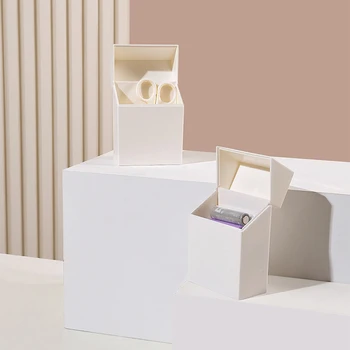 1 Бр Флип-Надолу Капачката Дизайн Калъф За Съхранение Широко Приложение Кутия За Съхранение Компактен Флип-Надолу Капачката Малка Компактна Кутия Сортиране Кутия За Съхранение
