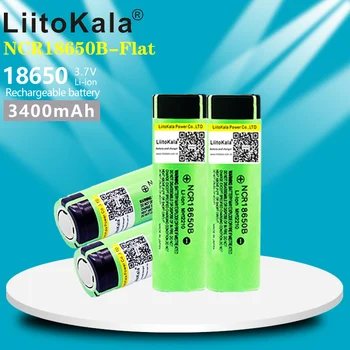 LiitoKala 100% чисто Нов Оригинален NCR18650B 3,7 НА 3400 mah 18650 литиево-йонна Акумулаторна Батерия Фенерче батерия