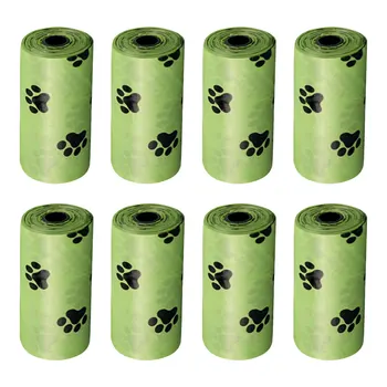 Стоки За кучета Биоразградими Торби За Какашек 120 бр. Компостируемые Торби За Боклук Сгъстено и Запечатани Торби За Боклук За Събиране на Какашек