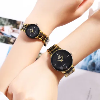 Двойка на часовници Мъжки Часовници на Известната Марка За Влюбени Дамски Ежедневни Часовници е От Неръждаема Стомана За Жени Relogio Feminino За Подаръци