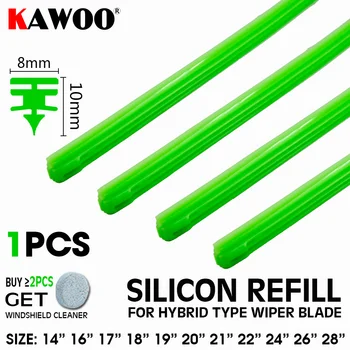 Ленти 8mm Зареждане силиций колата KAWOO зелена за хибриден тип нож счищателя 14