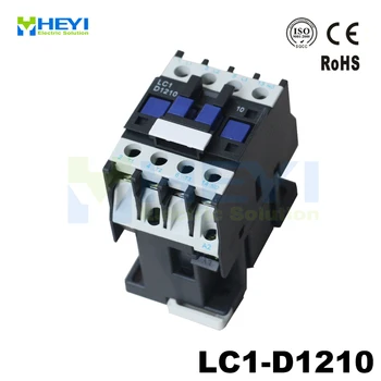 Силата на 220V 12А 50Хз захранване контактора една фаза ЛК1-Д1210 електрическа за моторни 690В АК изолира клас