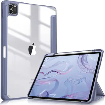 Магнитен Калъф За iPad Pro 11 Case 2021 Pro M1 M2 2022 12,9 Air 4 10,9 Mini 6 Apple Молив Притежателя Твърд Прозрачен Калъф