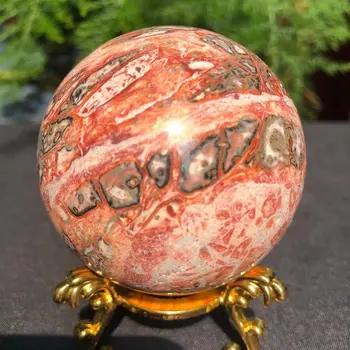Натурален минерален кристална топка - много е красива декорация за дома с лечебен камък на Рейки 50-60 мм