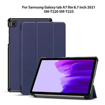Тънък Калъф За Samsung Galaxy tab A7 Lite 8,7 см 2021 за Samsung tablet A7 Lite SM T220 T225 Сгъваем Магнитен Funda Capa