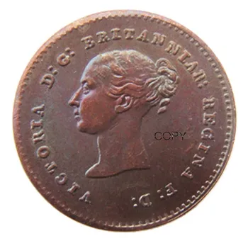 1839 обединено Кралство Великобритания / Цейлон Виктория Четвърт Фартинга копирни монети