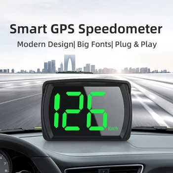 WYOBD Y03 GPS HUD Авто централен дисплей HD зелена светлина показва първоначалните данни на автомобил скоростомер Авто аксесоари
