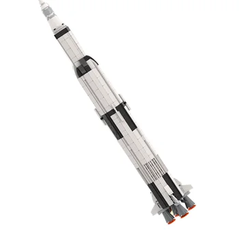 MOC Серия Apollos 11 Сатурн V Ракета на Лунния Модул Строителни Блокове Аэрокосмический Град Космическа Станция Совалка Техническа Модел Подарък Играчка