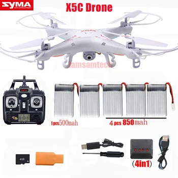 Оригинален Syma X5C/x5c-1 RC Квадрокоптер безпилотен самолет с камера или Syma X5 rc хеликоптер дрон без камера