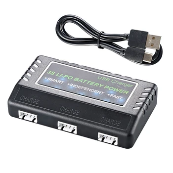 11,1 В LI-Po Зарядно Устройство, USB Кабел Балансирано Зарядно Калъф За 3S Batteris Литиева Батерия Литиево-Полимерна Батерия