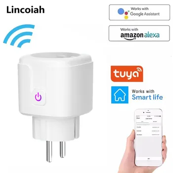 WiFi Smart Wireless Plug EU US UK Адаптер за Дистанционно Гласов Контрол Power Energy Monitor Изход Таймер Изход за Алекса Google Home