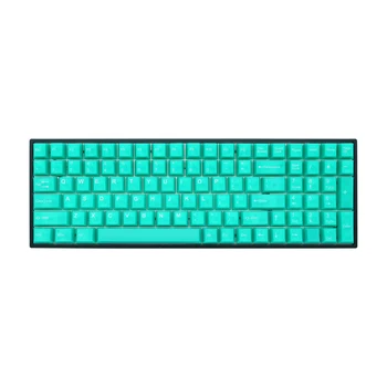 Taihao Haunted Jelly Jade ABS Doubleshot Keycap Прозрачна Кубически за механична клавиатура Зелен цвят Colorway
