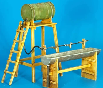 Модел сцена на войната от лята смола в мащаб 1:35, многоместная водопроводна тръба и Резервоара за вода от смола, модел 35842