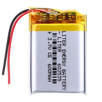 Доставка литиева батерия литийполимерная Акумулаторна батерия 602535 600 mah 3,7 За MP3 MP4, MP5 MID GPS Bluetooth Слушалка