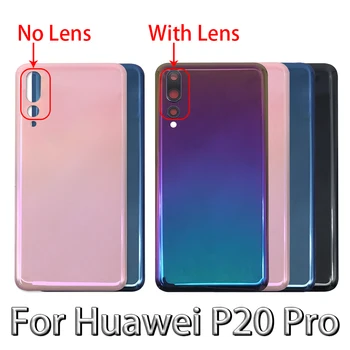 Новост За Huawei P20 Pro Задната Част На Кутията На Батерията Задната Врата Взаимозаменяеми Корпус На Стикера На Лепилото С Лупа